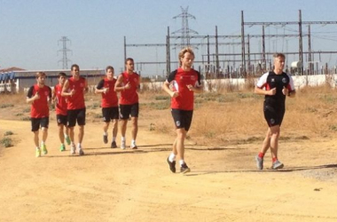 El Sevilla entrena con vistas al miércoles, con Pareja como novedad