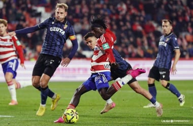 Faye con el balón | Foto: LaLiga