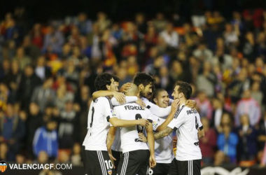 Valencia CF - Levante UD: puntuaciones del Valencia CF, jornada 10 de Liga 2015