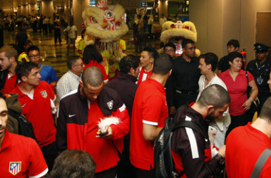 El Atlético de Madrid aterriza en Singapur