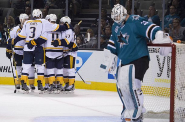 Nashville Predators Move Into First Place With Win Over San Jose Sharks