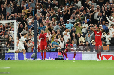 Spurs celebrating their winning goal - Photo (Matthew Ashton - AMA/GETTY Images)