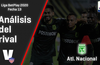 Junior de Barranquilla, análisis del rival: Atlético Nacional (Fecha 13, Liga 2020)