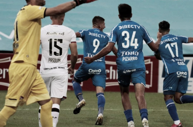 El desahogo del Tomba en el último torneo. Foto: Télam.