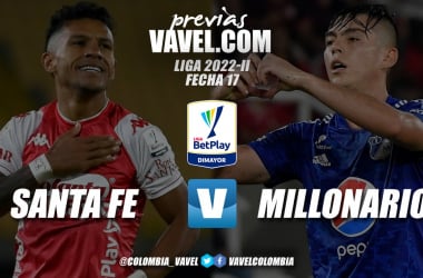 Previa Santa Fe vs. Millonarios: El 'león' quiere volver a rugir en un clásico