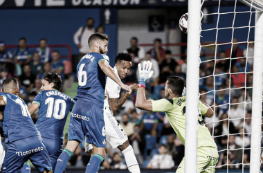 El Real Madrid gana por la mínima en Getafe