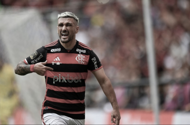 "Fizemos nosso trabalho", diz Arrascaeta após vitória do Flamengo no jogo de ida  