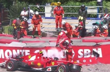 Monaco, Ferrari sfortunata: Alonso solo 7°, Massa in ospedale