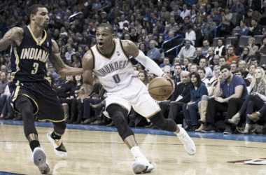 Durant y Westbrook reinan ante unos cansadísimos Pacers