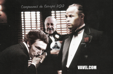 Licuadito de VAVEL.com dedicado a España, flamante campeona de la Eurocopa 2012. Ilustra jR.