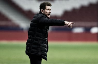 Simeone: "No saliendo del partido a partido van sucediendo estas cosas"