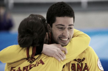 Bronce pionero de Irantzu García y Sergio Vez en el Mundial de Dobles Mixto de curling