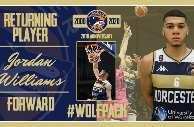 Worcester Wolves re-sign Power Forward Jordan Williams