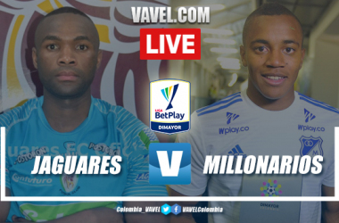 Resumen y goles Jaguares 4-1 Millonarios&nbsp; en liga BetPlay 2020-I