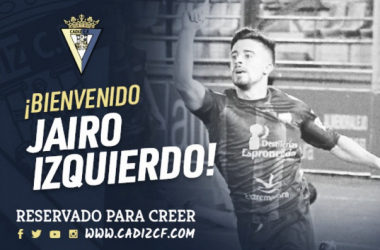 Jairo Izquierdo, a aportar calidad en la banda izquierda del Cádiz CF