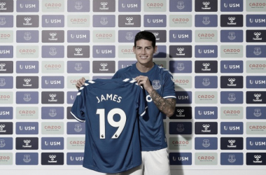 James Rodríguez llega al Everton de la Premier League