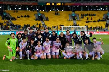 <span style="color: rgb(8, 8, 8); font-family: Lato, sans-serif; font-size: 14px; font-style: normal; text-align: start; background-color: rgb(255, 255, 255);">Japan players celebrate victory after the FIFA Women's World Cup Australia & New Zealand 2023 Round of 16 match between Japan and Norway at Wellington Regional Stadium on August 5, 2023 in Wellington, New Zealand. (Photo by Jose Breton/Pics Action/NurPhoto via Getty Images)</span>