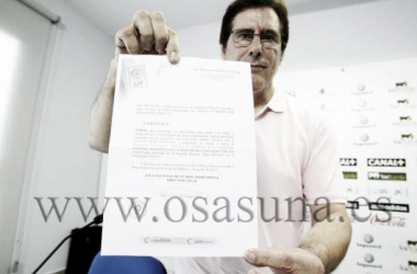 Javier Zabaleta: "Nekounam ha venido a Osasuna desechando una oferta económica de 800,000 euros anuales"
