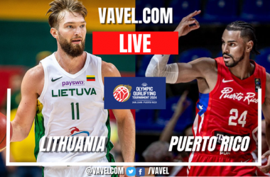 Summary, Lithuania 68-79 Puerto Rico in Olympic Qualifying Tournament 2024