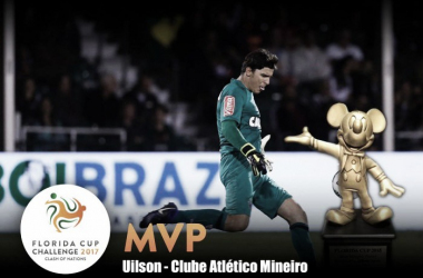 Goleiro do Atlético-MG, Uilson surpreende ao ser eleito MVP da Florida Cup