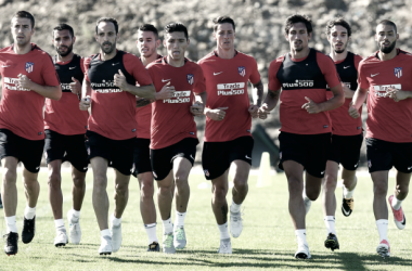 Primer día de los pupilos de Simeone en San Rafael