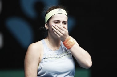 El Open de Australia continúa siendo esquivo para Jelena Ostapenko