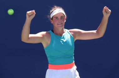 US Open: Jennifer Brady rolls past Angelique Kerber to reach first Grand Slam quarterfinal