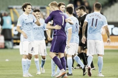 Manchester City (5) 2-2 (4) AS Roma: Hart the hero as Blues win on penalties