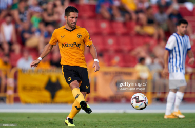 Former Sporting player Joao Moutinho in action for Wolves (Photo Credits: Manuel Queimadelos/Quality Sport Images/Getty Images)