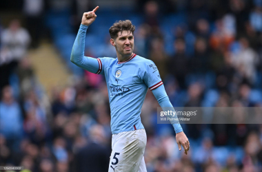 John Stones celebrates Manchester City's victory against Liverpool&nbsp;<span style="color: rgb(8, 8, 8); font-family: Lato, sans-serif; font-size: 14px; font-style: normal; text-align: start; background-color: rgb(255, 255, 255);">(Photo by Will Palmer/Sportsphoto/Allstar via Getty Images)</span>