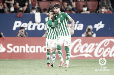 CA
Osasuna – Real
Betis Balompié:
puntuaciones del Real Betis, 6ª jornada de LaLiga Santander 
