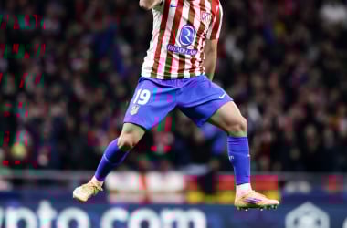 APORTE DE GOLEADOR. Julián Álvarez estuvo en el lugar indicado para romper el cero en el Wanda Metropolitano. Foto: Web