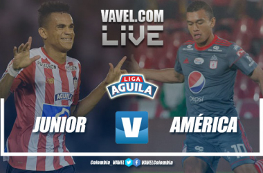 Resumen Junior vs América de Cali por la Liga Águila 2018-II (0-0)