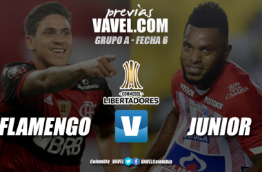 Previa Flamengo vs. Junior: duelo colombo brasileño para definir el grupo A de la Libertadores