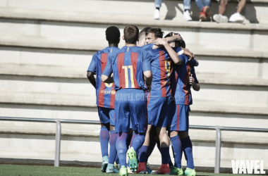 Goleada y a cuartos para el Barça juvenil