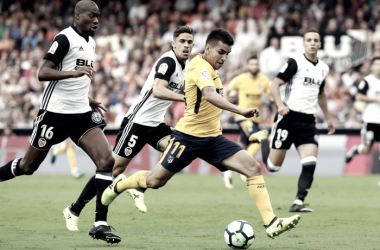 Resumen del Atlético de Madrid vs Valencia en la Liga 2018  (1-0)