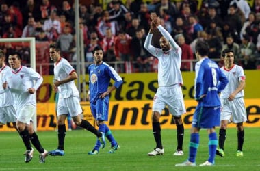 El Sevilla vence cómodamente al Getafe y se acerca a la Champions