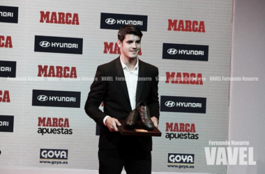 Morata recibe el premio MARCA como jugador más destacado de la Selección Española