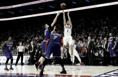 T.J. McConnell hits a winning last second shot to give Philadelphia Sixers a 98-87 victory over New York Knicks