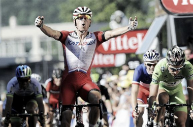 Tour de France Stage 12: Kristoff triumphs in Saint Etienne