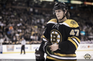 Torey Krug baja por lesión en los Boston Bruins