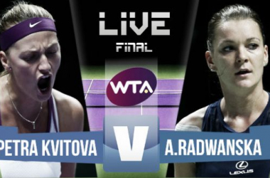 Resultado Petra Kvitova - Agnieszka Radwanska en WTA Finals Singapur (1-2)