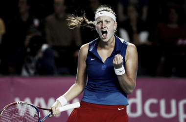 Kvitova da el primer golpe