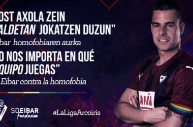 El Eibar se suma a la campaña contra la homofobia en el fútbol
