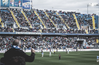 Imagen de La Rosaleda con aforo completo / Fuente: Málaga CF