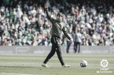 Loren y Diego Lainez se llenan de beticismo antes del partido frente al Eibar