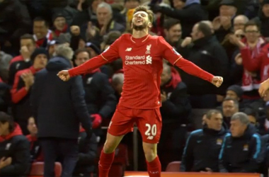 Adam Lallana, MVP de la jornada 28 de la Premier League