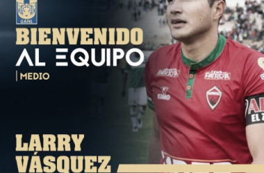 Larry Vásquez ya es Tigre