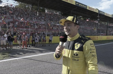 Pole para Charles Leclerc en Monza por delante de Verstappen
y Sainz, que penalizará