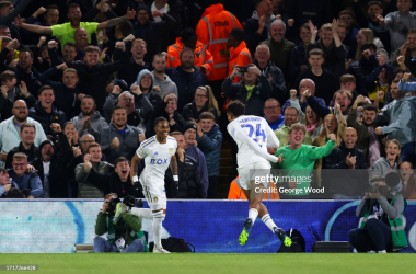 Crysencio Summerville celebrates scoring Leeds' only goal in win over QPR (Getty Images/George Wood)